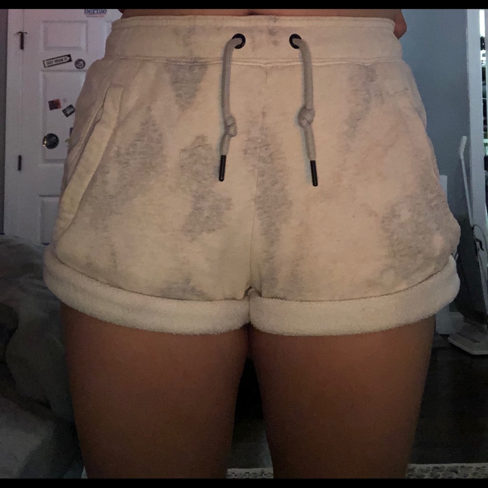 Upcycled Nike Bleach Dyed Sweatshorts